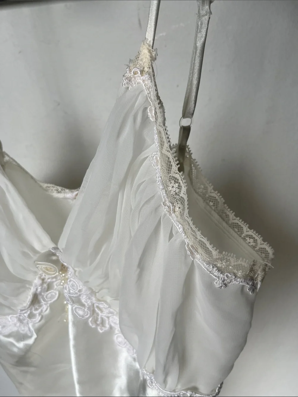 Lace Trim Ivory Camisole